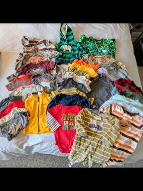 *33 Piece* Assorted Baby Boys Clothing Lot - Nike, Cabelas, Holiday, Adventure